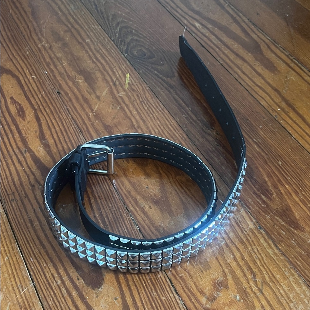 Studded Black Belt